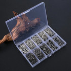 315 Pcs Heavy-duty Fishing Hook Set W long Shank   Maru World Hooks Sharp Barbs