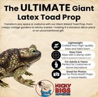 10  Giant Cottage Core Realistic Frog Toad Garden Prop Decoration Statue Figure