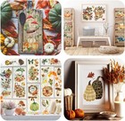 12 Sheets Fall Rub On Transfers For Crafts And Furniture Pumpkin Sunflower Maple