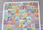 Rare Vintage 1973 Rainbow Man Poster Great American Puzzle Factory  pp910 Hippie