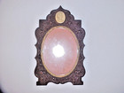 1855 Dated Cameo Themed Gutta Percha Thermoplastic Cabinet Card Wall Frame Rare 