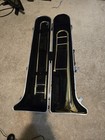 Yamaha Bb Tenor Slide Trombone Brass Gold Finish W  Hard Case