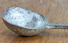 Large Middle Eastern Antique Hammered Tinned Copper Ladle Spoon 19th C 41 25 Cm