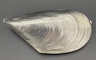 800 Cast Sterling Silver Mussel Shell Form Pill  trinket Box Gioconda Italy