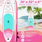 Inflatable Stand Up Paddle Board 10ft Sup Accessories Wide Anti-slip Eva Deck