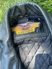 Rare Vintage Harley Davidson Leather Mens Jacket Vintage 3xl Tall Bucklr At Hip