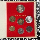 1982 Vatican City 7x Coin Souvenir Mint Set Lot b3505 Including Silver 