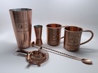 Titos Vodka 6 Piece Copper-plated Bartending Set