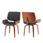 Mid-century Modern Swivel Dining Chair Set Of 2 - 20 5 X 20 9 X 32 3