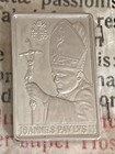Rare Vintage Silver Ingot  Pope John Paul Ii - Bullion Bar - 925 - 1970 s    