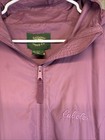Cabela s Rain Wind Full Zip Windbreaker Jacket Adult Xl - Purple