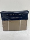 Ralph Lauren Modern Equestrian Windowpane Duvet Full queen Camel Tan Nwt  500