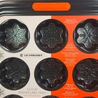 Le Creuset 12 Cup Snowflake Muffin Tray Non-stick Bakeware Winter 3 Designs Nwt