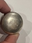 Vintage Sterling Silver Pill Box Round Shape Monogram Initials Ne 12 Grams 925