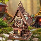 Rokr 3d Wooden Puzzle Vintage Cuckoo Clock Mechanical Home Decor Adults Gifts