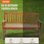 Vevor Outdoor Bench 50 In Wood Garden Bench 800 Lbs Park Patio Yard Porch Bench