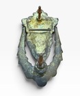 Vintage Solid Brass Door Knocker Greek Goddess Dionysius Ornate Heavy