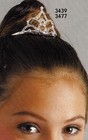  Rhinestone Ballerina Ballet 1 3 4  High Tiara  Bun Comb Silvertone Nice Weight