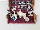 Feb 1889 Wood Dove Tail Antique Singer Sewing Machine Folding Puzzle Box