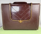 Vtg 1940s Zenith Suitcase Tube Radio G503 Flip Up Mcm Powers On Static Bakelite