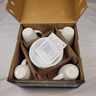 Corelle Winter Frost White 16pc Livingware Set Vitrelle Glass Stoneware Mugs
