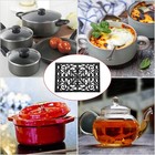 Cast Iron Trivet 2pcs Heat Resistant Trivets For Hot Pots And Pans