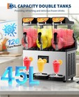 45l 11 8gal Commercial Slushy Machine Stainless Steel Frozen Margarita Machine