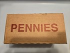 One Sealed Unopened Unsearched Bank Box Of 50 Rolls Of Pennies -  25 Face Value 