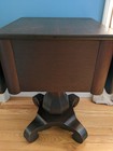 Rare Antique  Solid Mahogany Imperial Grand Rapids Folding Side Table Drop Leaf