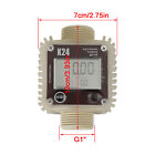 K24 Turbine Digital Diesel Fuel Flow Meter Tester For Chemicals Liquid Water Ue