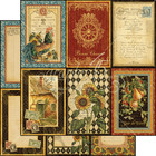Graphic45 French Country 12x12 Paper Pad Scrapbooking 24 Two-sided Sheets