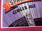 1935 Original Bottle Soda Label Ginger Ale Sparkle-up Portland Oregon Glass Ice