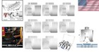 40-piece Stainless Steel Slotted Shims Set