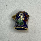 Vintage Chinese Cloisonne Enamel Figural Bird Head Thimble