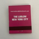 New  Modern Pink Dirty French Restaurant Nyc New York Matchbook Full Unstruck