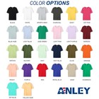 Anley Personalized T-shirts 100  Cotton Custom Unisex Logo Tee Customized Shirts