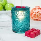 Amelia Embossed Full Size Fragrance Warmer  Teal