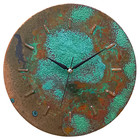 Art Deco Handmade Copper Metal Silent Wall Clock Mid Century Wall Art Decor Gift