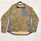 Orvis Pro Xl Pullover Windbreaker 3 4 Zip Camo Hiking Outdoors Mens