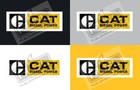 Construction Equipment Diesel Power Premium Vinyl Decal Logo Sticker 2-pack