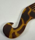 Vintage Usa Goody Marbled Amber Yellow Early Plastic Hair Comb Bakelite Style