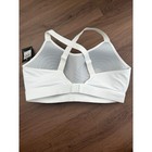 Under Armour Ua Continuum Mid White Sports Bra 1x Adjustable Straps 1374399 New