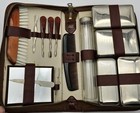 Vintage Austrian Men s Grooming Kit Genuine Leather Case Manicure Travel Set   