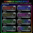 Full Size Wireless Gaming Keyboard Mouse And Bluetooth Headset Set Rgb Light Pc