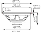Goldwood Sound Gw-212 4 Oem 12  Woofer 240 Watts 4ohm Replacement Speaker