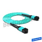 1-50m Mpo Male To Mpo Female 12 Core Om3 Fiber Optical Patch Cord Cable Mtp Lot