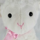 Gund White Lamb Plush Pink Bow Stuffed Animal Lovey Baby Toy Easter 4053949