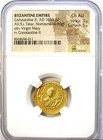 Constantine X Gold Virgin Mary Av Tetarteron Nomisma 1059-67 Ad - Ngc Choice Au