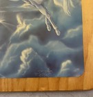 Vtg Sue Dawe Unicorn Pegasus Lacquered 1980 Wall Art Wooden Plaque Mystical