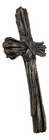 Ebros Rustic Faux Resin Driftwood Finish Crucifix Rugged Wall Cross Decor 13 h